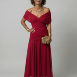 Calen | Off Shoulder Flow Midi Dress