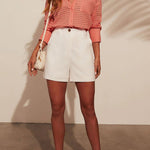 Fashionable Hollow Loose Button Pocket Shirt Top