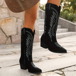 Alma | Midnight Suede Boots