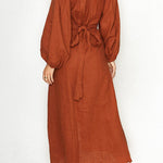 FRONT BUTTONS MULTI-WAY WRAP DRESS