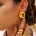 Exaggerated Lips Double-sided Ring
