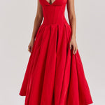 Milady strapless Midi Dress