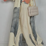 High Waisted Wide Leg Drawstring Elasticity Floral Printed Split-Joint Pants Trousers