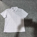 KZZ Retro loose textured knit polo shirt for men
