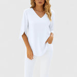 Mónica | Elegant V-Neck Blouse