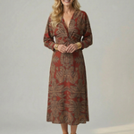 Lune | Natural Wrap Midi Dress
