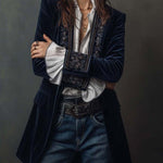 CHANTELLE™ - ELEGANT EMBROIDERED LONG BLAZER