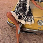 Margovil Bow Shoulder Floral Print Mini Cami Dress