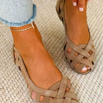 Alice | Woven Crisscross Sandals
