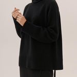 Turtleneck Sweater Casual Loose Knitted Pullover Tops