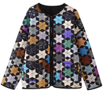 Loose Five-pointed Star Print Cotton Jacket
