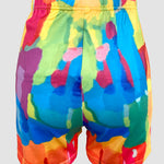 Women's 2 Piece Set Nope Not Today Slogan Half Sleeve Tee and Tie Dye Slim Fit Biker Shorts Set