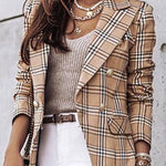 Nadorine Casual Loose Plaid Blazer