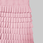 A-Line Long Sleeves Layered Pleated Pockets Solid Color Split-Joint Lapel Midi Dresses Shirt Dress