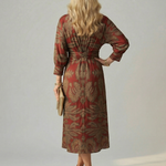 Lune | Natural Wrap Midi Dress