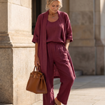 Yael™ | Three Piece Relaxed Top Pant Set