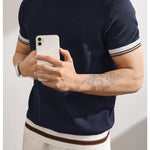 KZZ Casual Short-Sleeve Pullover Knit Top