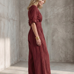 Wanda™ | Cross Front Wide Leg Jumpsuit