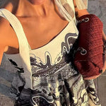 Margovil Bow Shoulder Floral Print Mini Cami Dress