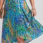 Mirabel | Flutter Sleeve Gathered Waist Floral Print Midi Dress
