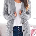Margovil Button Up Chunky Cardigans with Pockets