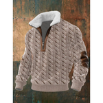 Ethan | Fleece-Lined Zip Turtleneck Sweater