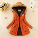 Therelle™ - Autumn/Winter Jacket with Hood, Embroidery, and Figure-Hugging Fit