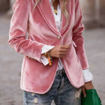 Vintage Velvet Slim-Fit Blazer
