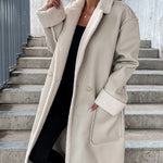 Women's Thick Windproof Belted Long Trench Coat Outerwear