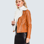 Plus Size Winter Coat Lapel Collar Long Padded Leather Vintage Thicken Coat