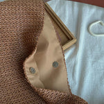 Vacation Lazy Straw Shoulder Tote Bag