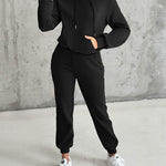 Argyle Textured Button Down Side Slit Long Sleeve Fleece Teddy Coat Hooded Jacket Warm Outwear