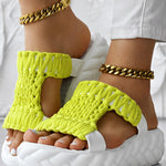 Braided Hollow Out Slippers Summer Sandals