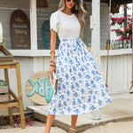 Zeagoo Womens Midi Dress Short Sleeve Dress with Pockets