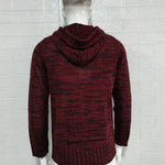 KZZ Autumn Men's Knitted Hoodie Pullover