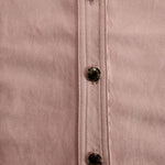 Western Retro Leopard Print Pink Faux Suede Long-Sleeve Shirt