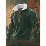 Ethan | Fleece-Lined Zip Turtleneck Sweater
