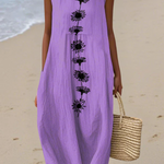 Andrea | Violet Bloom Midi Dress
