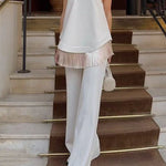High Waist Solid Bell Bottom Pants