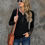 Solid Color Long Sleeve Knitted Base Top