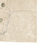 KZZ Men's Solid-Color Double-Breasted Suit Vest