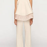 High Waist Solid Bell Bottom Pants