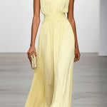Margovil Crewneck Sleeveless High Waist Maxi Dress