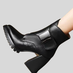 Abigail™ | Ankle Block Heel With Strap Detail