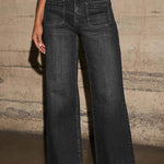 Margovil High Rise Double Patch Pocket Straight Leg Pants