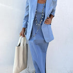 Nadorine Casual Blazers Long Sleeve Work Office Jacket