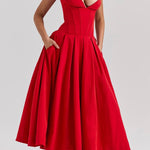 Milady strapless Midi Dress