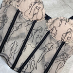 Nadorine Corset Lace Bralette Crop Tank