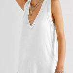V-neck loose breathable and comfortable sleeveless top