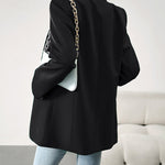 Nadorine Casual Blazers Open Front Long Sleeve Work Office Blazer Jacket